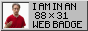 Tom Scott saying 'I am in an 88 x 31 web badge'